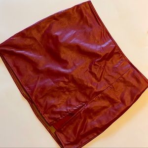 Burgundy mini skirt